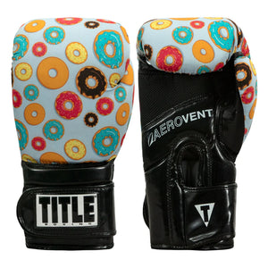 TITLE Boxing Infused Foam Donut Print Training Gloves