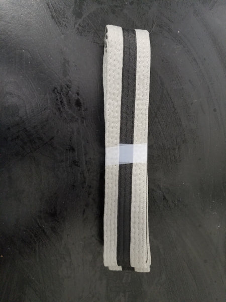 Gray-Black belt with black stripe