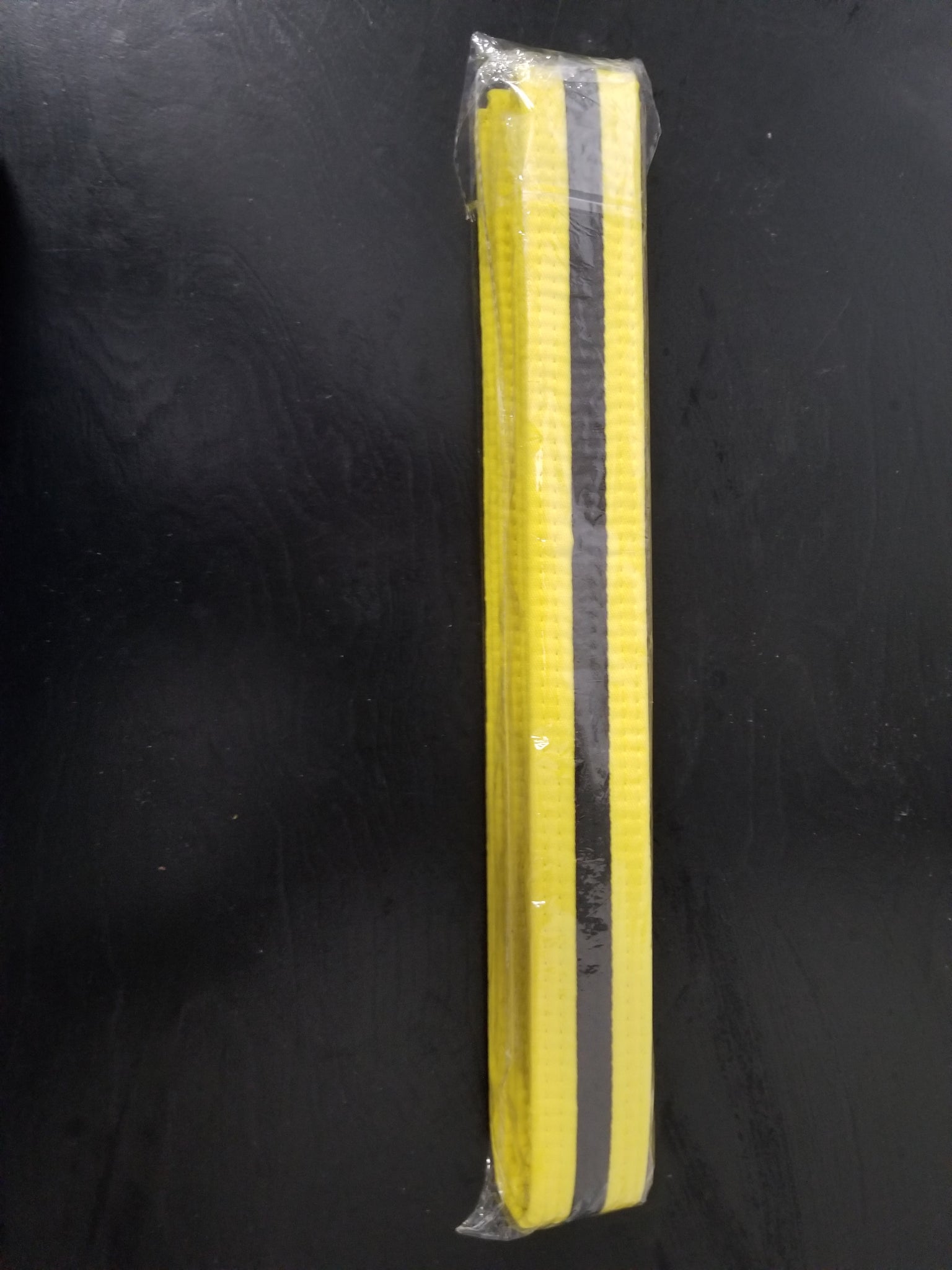 Yellow-Black belt with black stripe