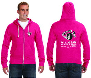 Pink- Zip Up Hoodie, Roll with the punches