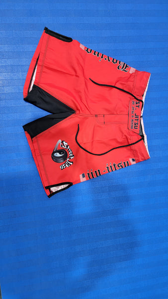 Red MMA Fight Shorts - Street Jitsu®️