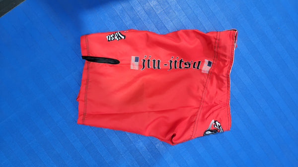 Red MMA Fight Shorts - Street Jitsu®️